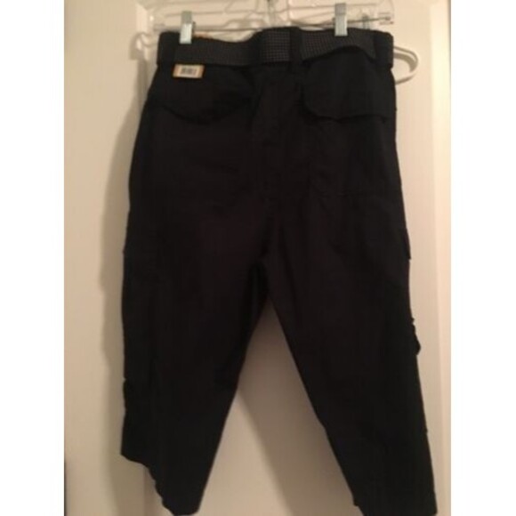 Plugg Jeans Co. Men's Black Casual Capri Shorts Zip Button Pockets Size 30 - Picture 5 of 6